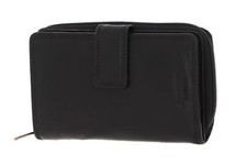 mano Donna Giulia Wallet with Long Zip Geldbörse Black schwarz Neu