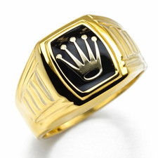 14K 585 Gold Ring Rolex Design