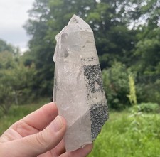 Großer Bergkristall, Silberpfennig, Gastein, Österreich, 14,5 x 6 cm