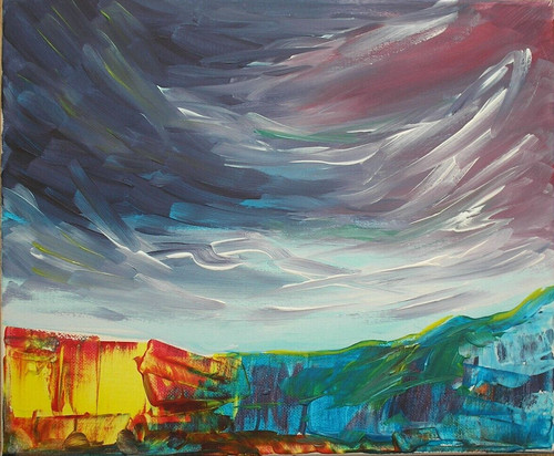 Original acrylbild auf - original,