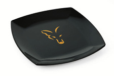 Fox Square Plate Teller mit Logo Campingteller Angelgeschirr Karpfenangeln NEW