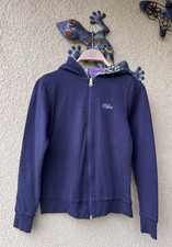 Buffalo Damen Kapuzenjacke 2X Zwei Seiten Blau Und Bunt , Kapuze,Reißverschlüss