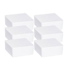 WENKO 6er Set Nachfüller Entfeuchter Cube 1kg Calciumchlorid Quadratisch Weiß