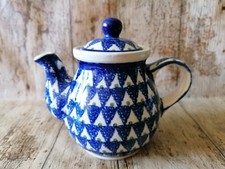 Teekanne Kaffeekanne 11x14cm 250ml Bunzlauer Keramik Handmade in Poland