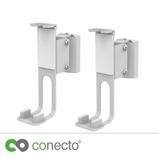 conecto 2x Lautsprecher Wandhalterung für Sonos® One, One SL, Play:1, weiß