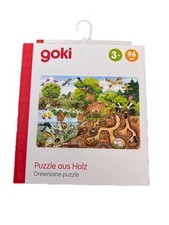 96 Goki Holz Puzzle Wald Wiese