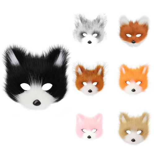Kunstpelz fuchs maske - fuchs, pelziges