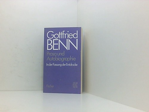 Gottfried benn gesammelte - gottfried,