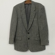 Edle klassische HARRIS TWEED  Herren Sakko Schurwolle Gr.52 / 54 ? fischgrät