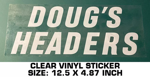 Doug headers clear vinyl - doug's,