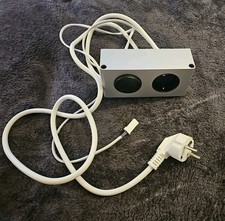 Badezimmer Steckdose Silber mit Schalter I Aufbau Unterbau Schrank Bad IP20