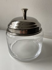 Glas Deckel Dose Aufbewahrung Gefäß Chrom Bonboniere Deko Skandi Impressionen