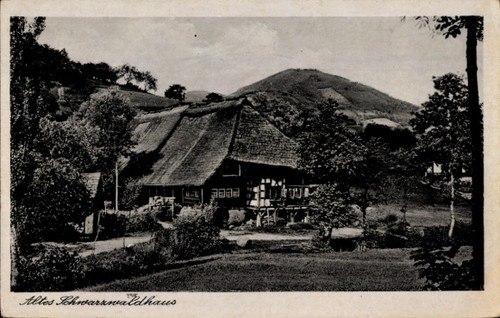 Altes schwarzwaldhaus - ak,