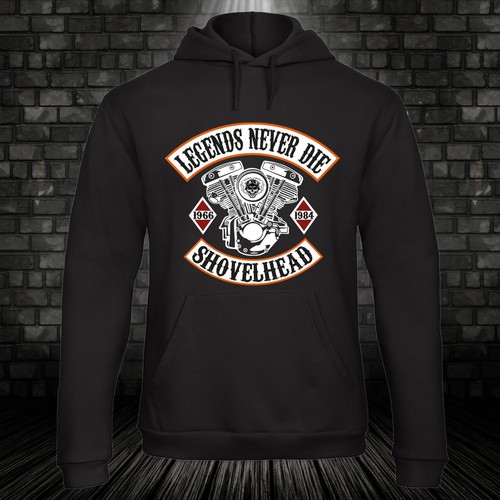 Shovelhead motorcycle hoodie - shovelhead,