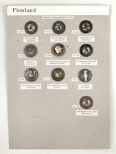 Finnland, Sammlung Armee- Leistungsabzeichen, auf Karton