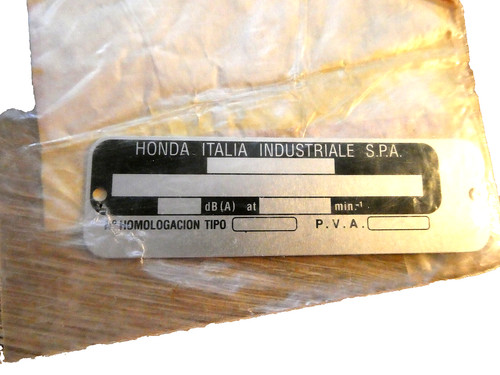 Honda typenschild für - honda, cb500