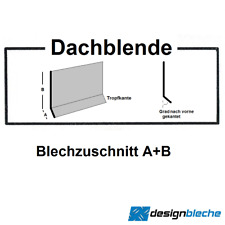 Dachblende Kantbleche Dachblech Tropfkante Dachanschluss Leiste Ortblende 200 cm