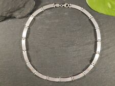 Hübsche 925 Silber Kette Collier Gebürstete Glieder Markenschmuck Esprit