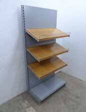 Brotregal 1m Tegometall Holz Design Backshop Bäckerei Regale Brot silber Eden 