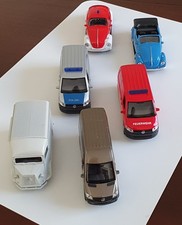 WELLY KONVOLUT: 6x Modelle (ca. 1:34): M-B Sprinter / VW Bus + Käfer / Citroén H