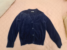 dunkelblaue Flausch Strickjacke von Gina Gr. M ideal zum Dirndl