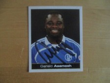 Gerald Asamoah 436 PANINI Bundesliga FC Schalke 04 2007 / 08 signiert ungeklebt