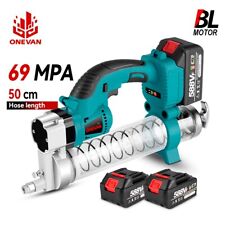 10000PSI Für Makita Akku Fettpresse Elektrische Grease Gun Fett mit Zubehör Set 