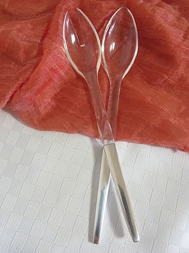 Salatbesteck griffe 925 silber - salatbesteck,