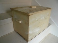 Alte Holzkiste Truhe Shabby Chic Vintage Brocante Landhaus Kiste Deko Nostalgie