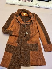 Biba Damen Mantel Braun/Orange