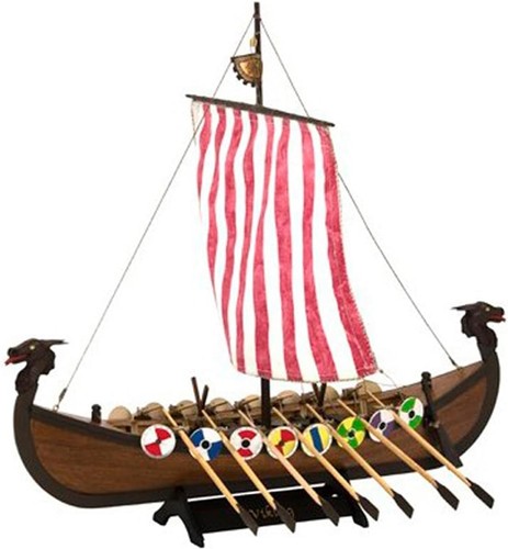 Holzmodellschiff drakkar - ,