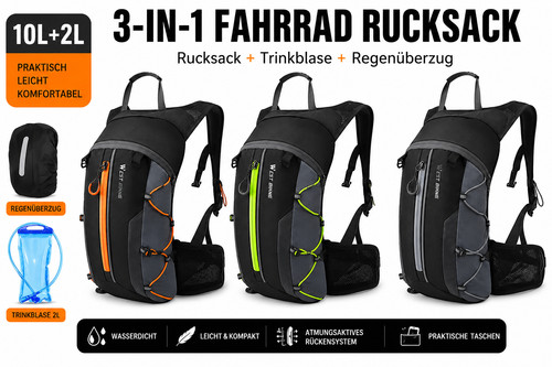 Fahrrad rucksack 10l mit - fahrrad,