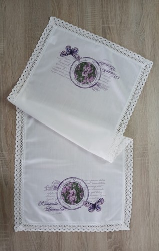 Tischläufer lavendel - tischläufer, "lavendel"