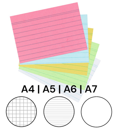 Karteikarten a6 a5 - karteikarten, a8