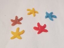 5x Plastik Seestern Deko 1,5cm bunt Stern Meerwasser Aquarium Nano Cube