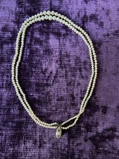 Perlenkette Antik 2 Reihig mit