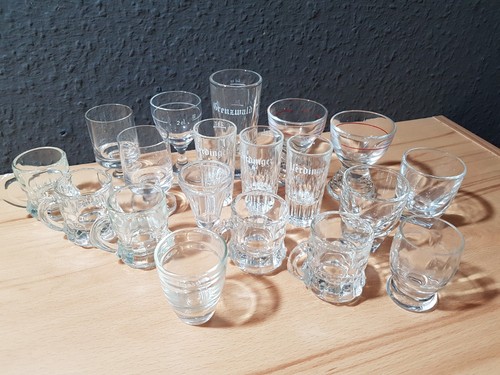 Konvolut 19x schnapsgläser - 19x,