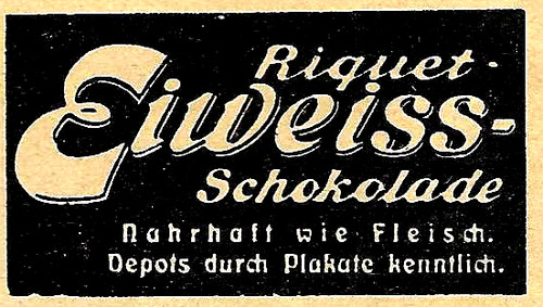 Werbung reklame 1907 riquet - werbung/reklame,