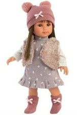 NEU Puppe Llorens Sarah braune Haare braune Augen 35 cm