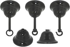 Baldachin flämisch 90x58 Eisen schwarz glänzend lackiert o./m. Lampenaufhängung 