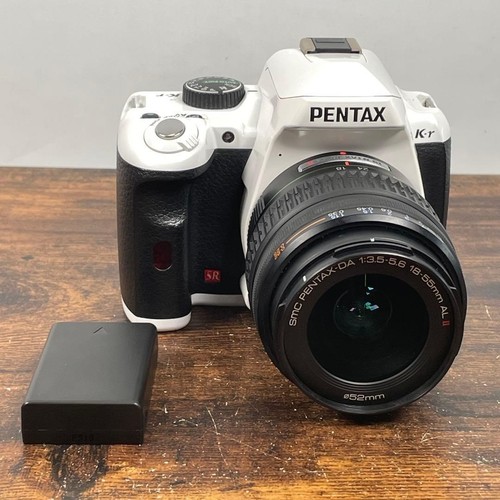 Pentax weiße dslr kamera - pentax, dslr-kamera
