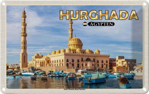 Blechschild 12x18 hurghada - blechschild, cm