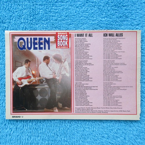 Queen song book - song, want