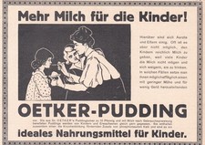 Dr. Oetker  Reklame 1910  Dr. A. Oetker -Fabrik - Bielefeld -Oetker Pudding  -
