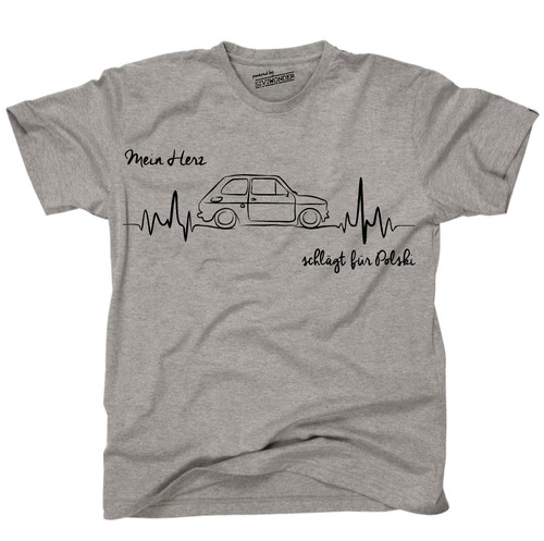 Shirt polski heartbeat - t-shirt,