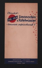 PRATAU, Zettel-Block-Blatt um 1935, Mineralwasser-Biervertrieb Johannes Mahlendo