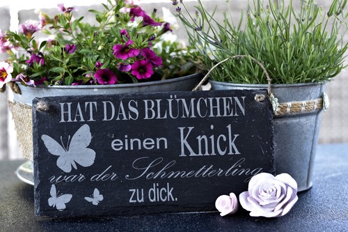 Garten schild deko geschenk - schild,