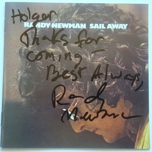 Randy newman sail - sail, signed