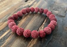 Lava Armband - Lava - NEU - Buddha - Yoga - Armband - Schmuck - NEU - Weinrot!!!