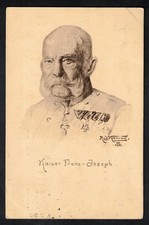Deutsches Reich 1917 Feldpostkarte Kaiser Franz Josef von Österreich